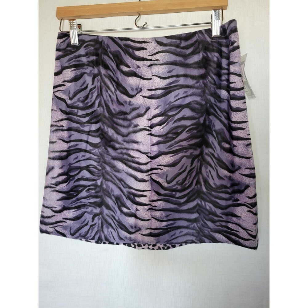 Alberto Makali Women's Mini Skirt Leopard & Zebra Print Size12